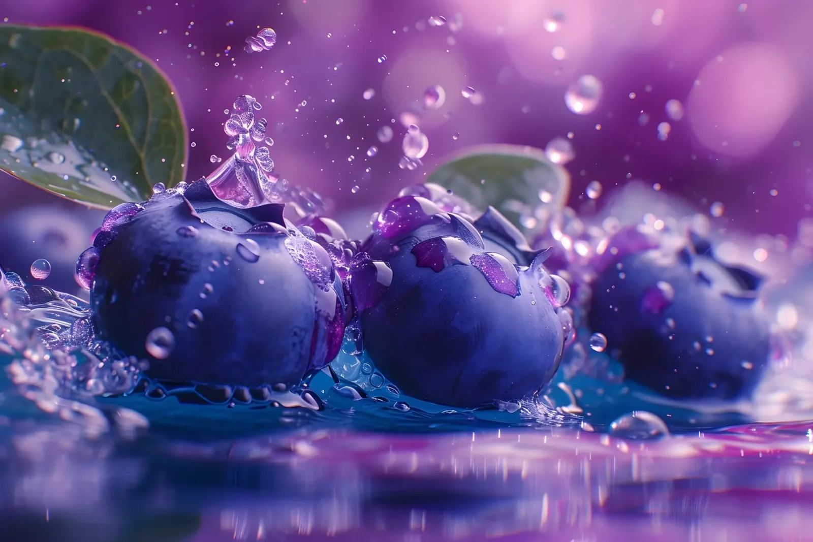 Blaubeer splash Hahnemühle von M-Ulrich-Digital Art