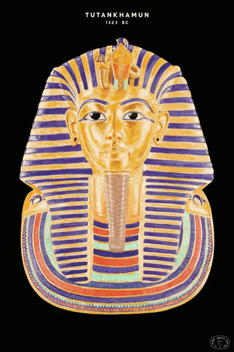 Tutankhamun Mask pellicola backlit da Florent Bodart