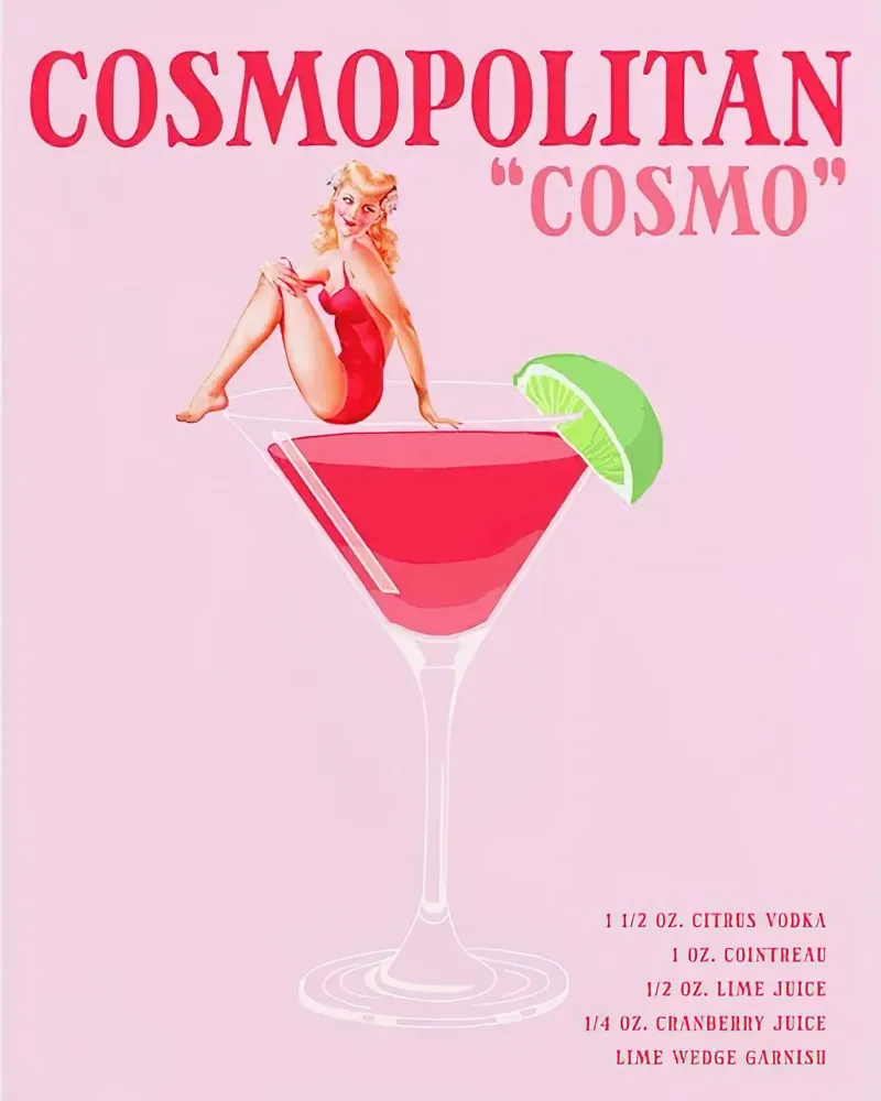 Cosmopolitan-Cocktail Poster von MIa_Dispath