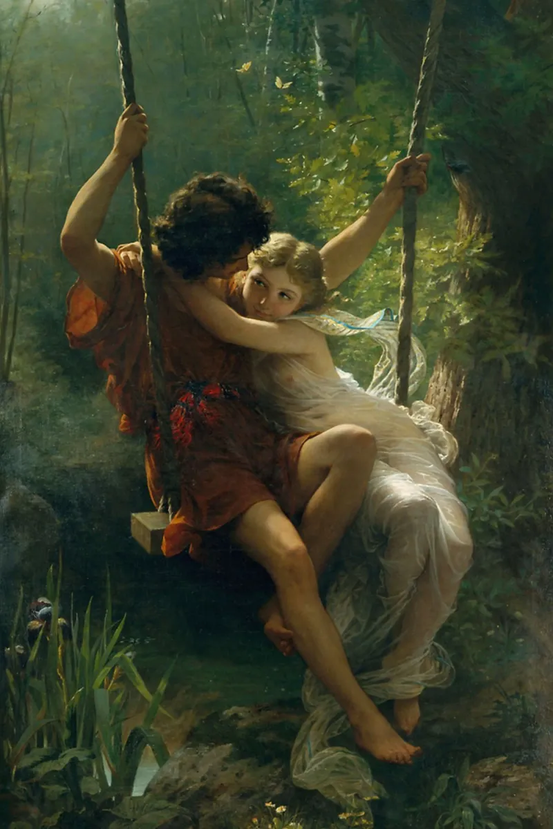 Romance - Pierre Auguste Cot 1873 pellicola backlit da Art United