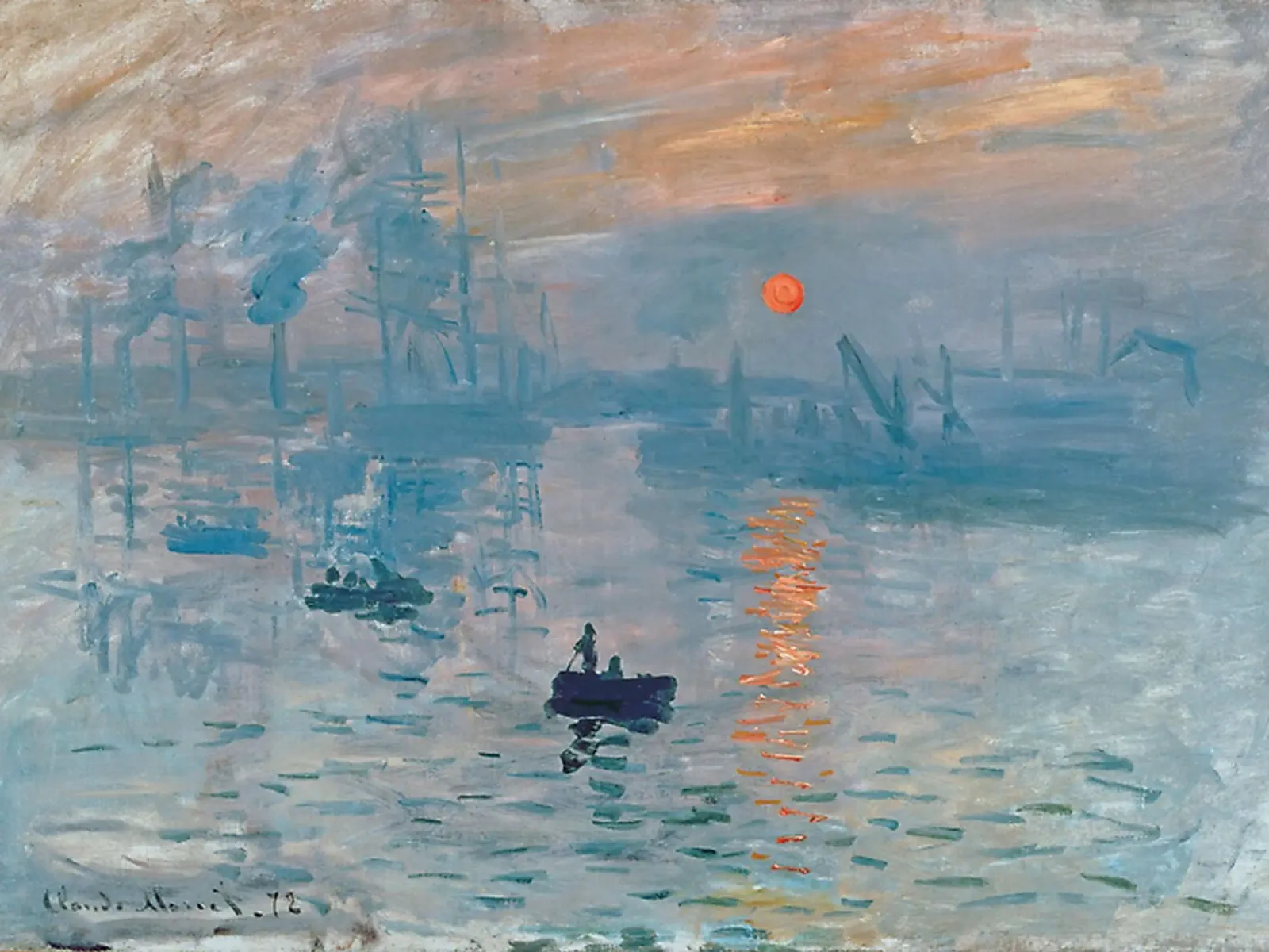 Claude Monet - Impression, Sunrise (1872) pellicola backlit da Art Company