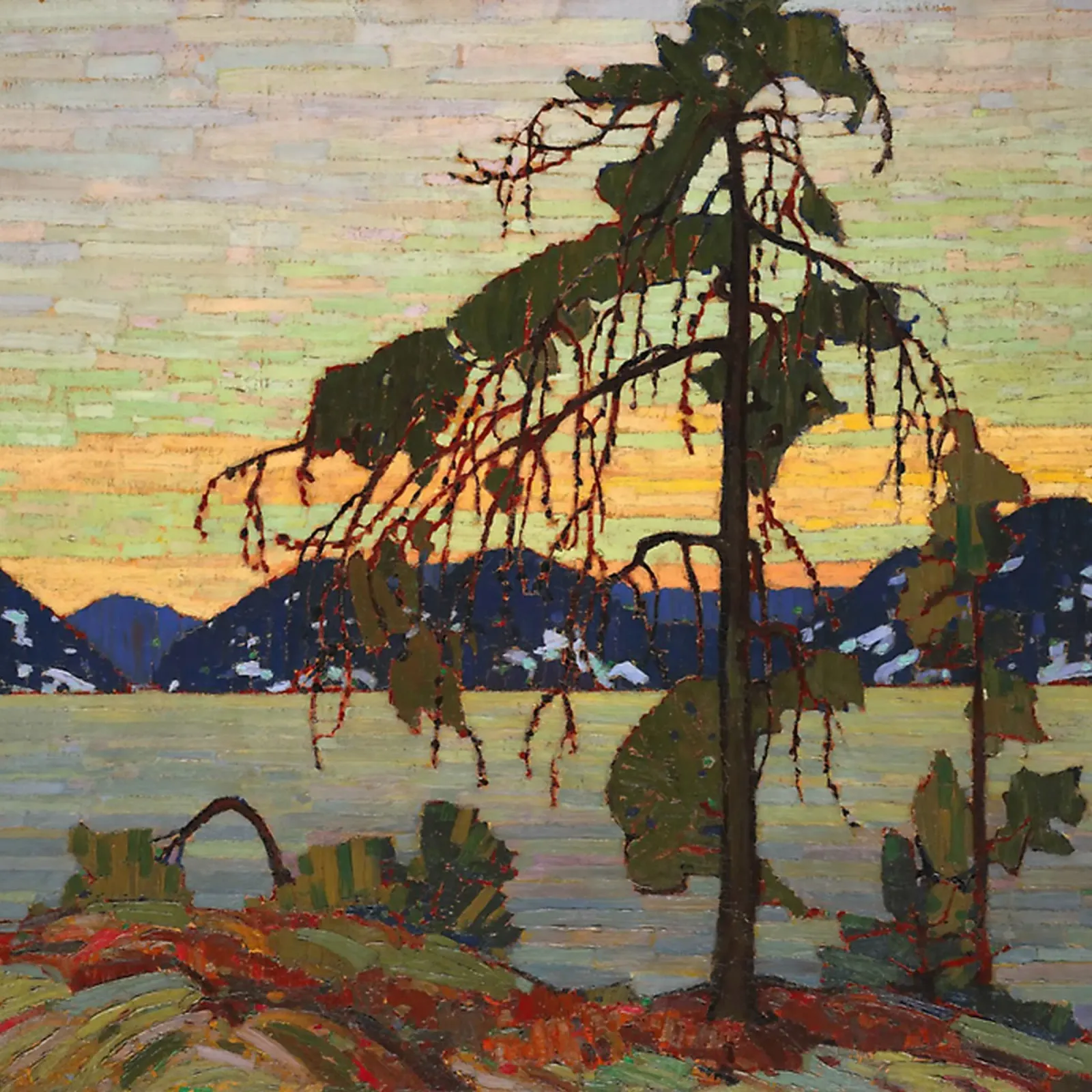 Tom Thomson - The Jack Pine (1916) poster con telaio in alluminio da Art Company