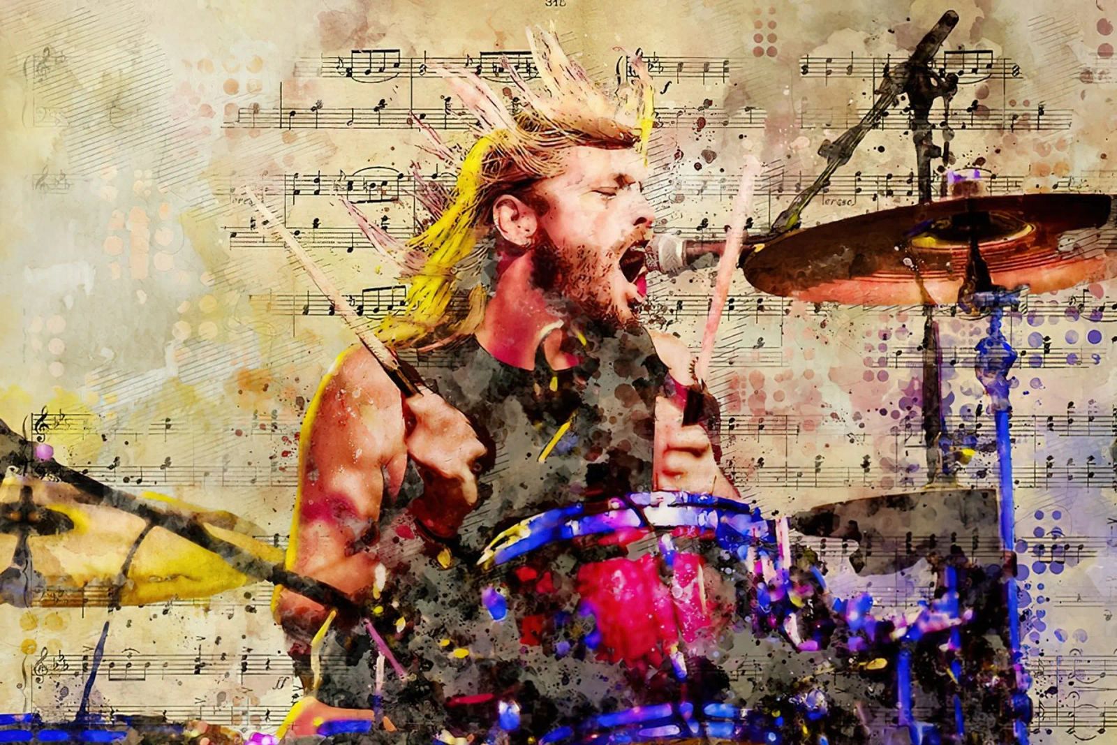 Die Energie einfangen Taylor Hawkins Poster von Siska Shop