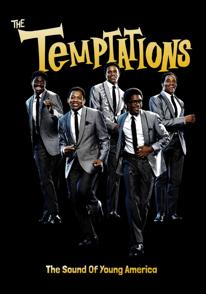 The Temptations - The Sound Of Young America poster met houten frame van kiwirsemplok