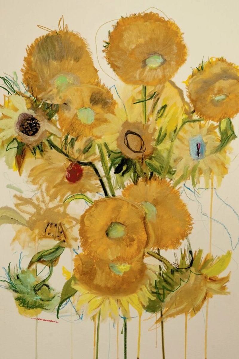 Vincents Flowers poster by Leigh Viner