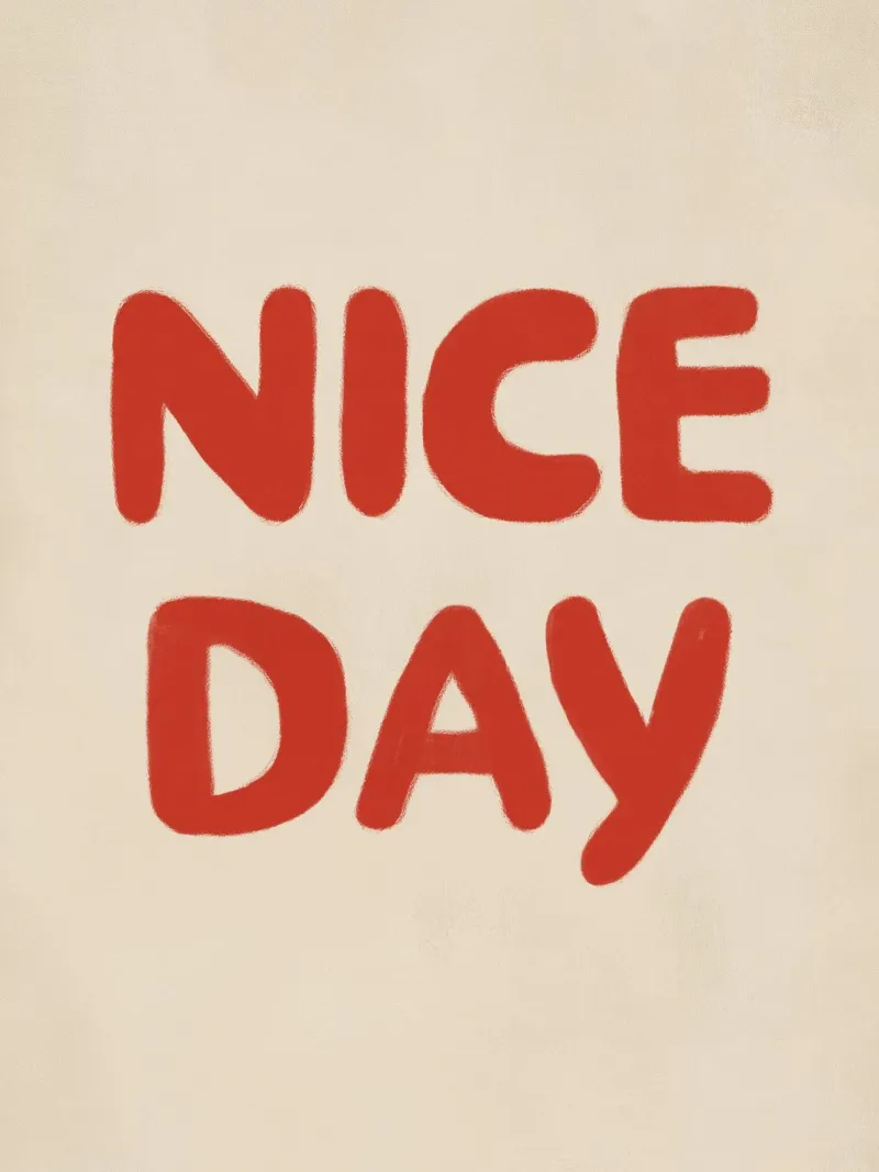 Nice Day, little moments of happiness acrylic glass by Carinaprint