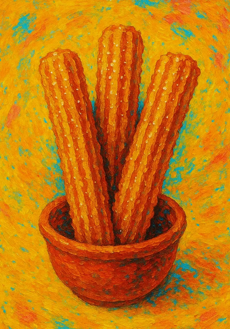 churros imaginación abstracta a todo color metacrilato de ameera
