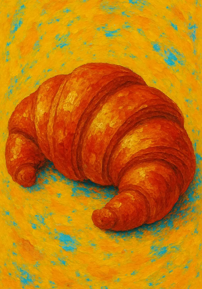 Croissant abstracto imaginación a todo color metacrilato de ameera