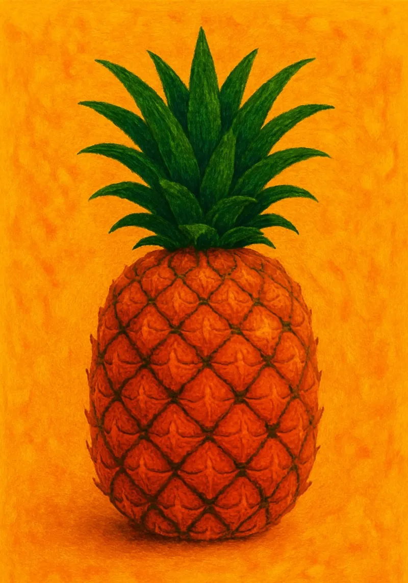 piña imaginación abstracta a todo color metacrilato de ameera