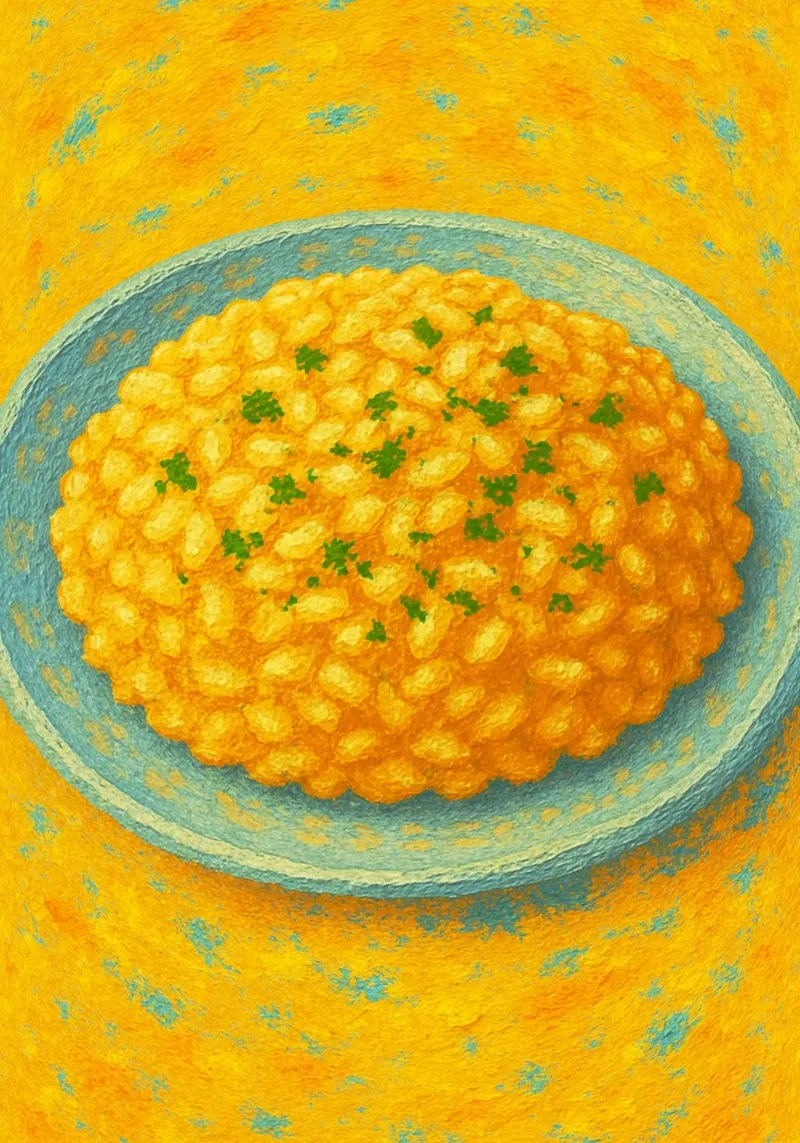 risotto abstract imagination full color canvas with Floater frame by ameera