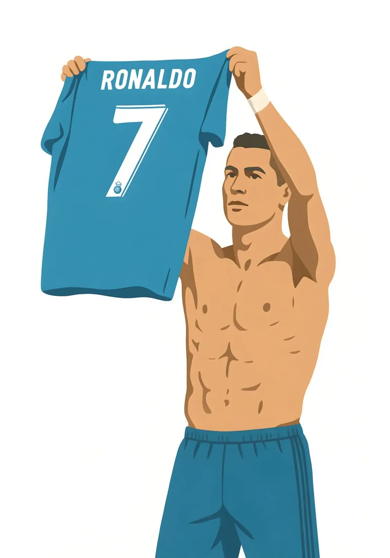 Cristiano Ronaldo Minimalist poster da MoviesArt