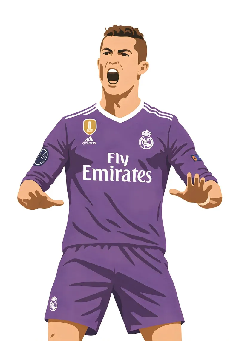 Ronaldo Minimalist pellicola backlit da MoviesArt