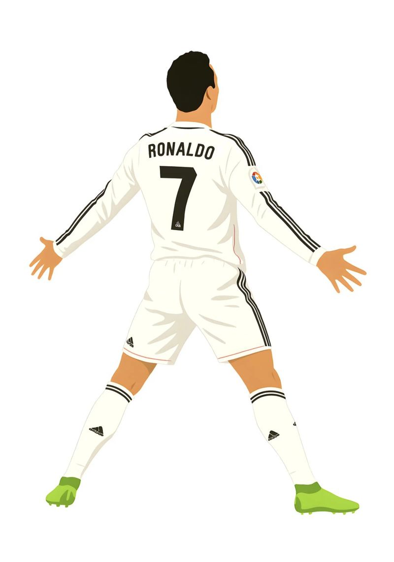 Cristiano Ronaldo Cr7 Minimalist Poster von MoviesArt