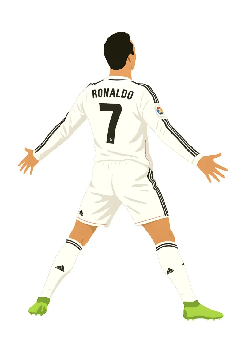 Cristiano Ronaldo Cr7 Minimalist pellicola backlit da MoviesArt