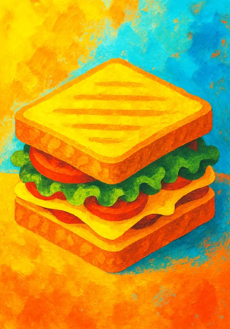 bocadillo abstracto imaginación a todo color metacrilato de ameera