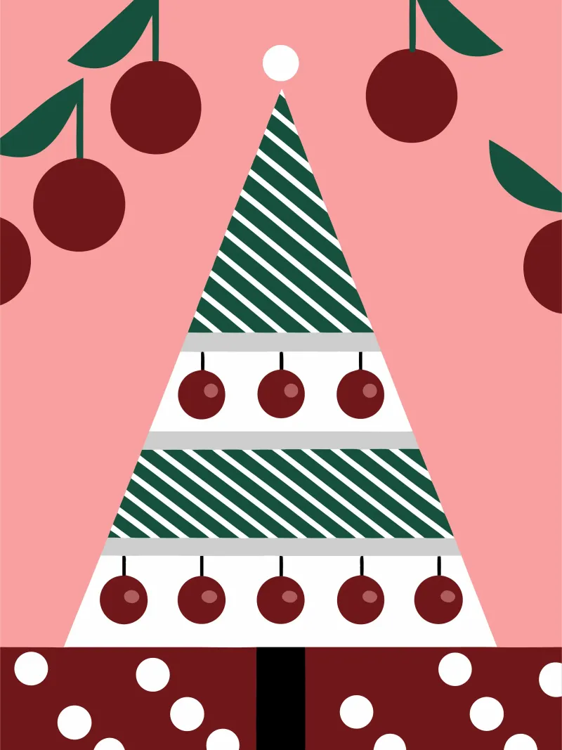 Albero di Natale e ciliegie plexiglass da LOOK DIFFERENT