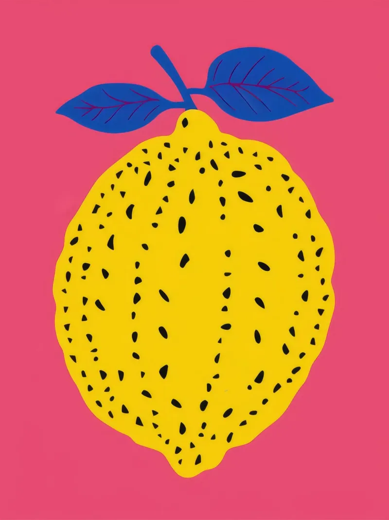 Limone Pop Art pellicola backlit da Terra Tone