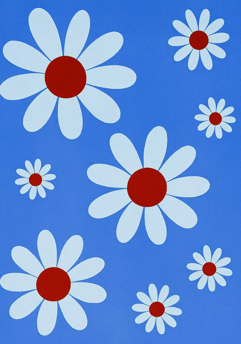 bloemen abstracte tekening ilustratie canvas van danine
