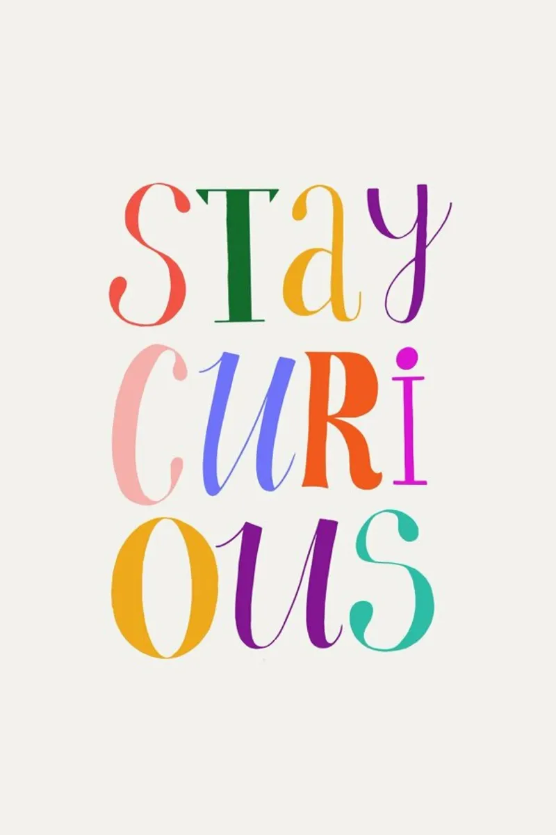 Stay Curious pellicola backlit da Pure