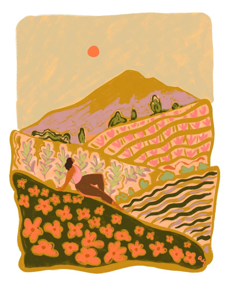 Autumn Field Poster von Arty Guava