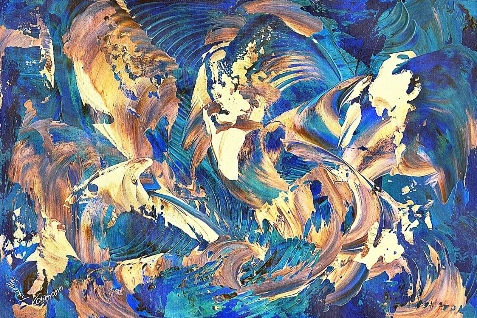 IDEAL GIFT 40 invers pellicola backlit da Thierry Vobmann Abstract painting