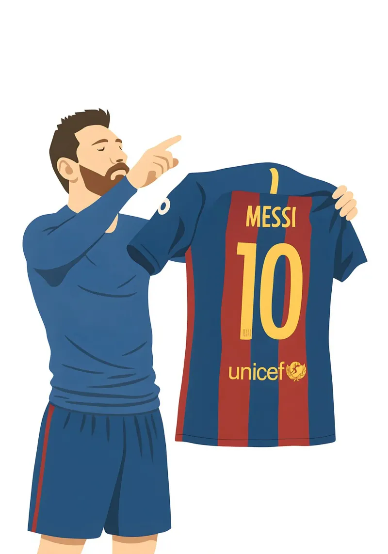Lionel Messi Minimalist pellicola backlit da MoviesArt