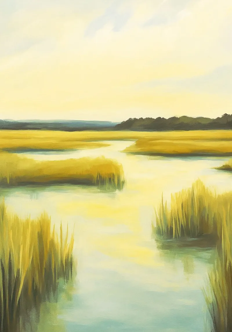 swamp abstract drawing ilustration alu-dibond by danine