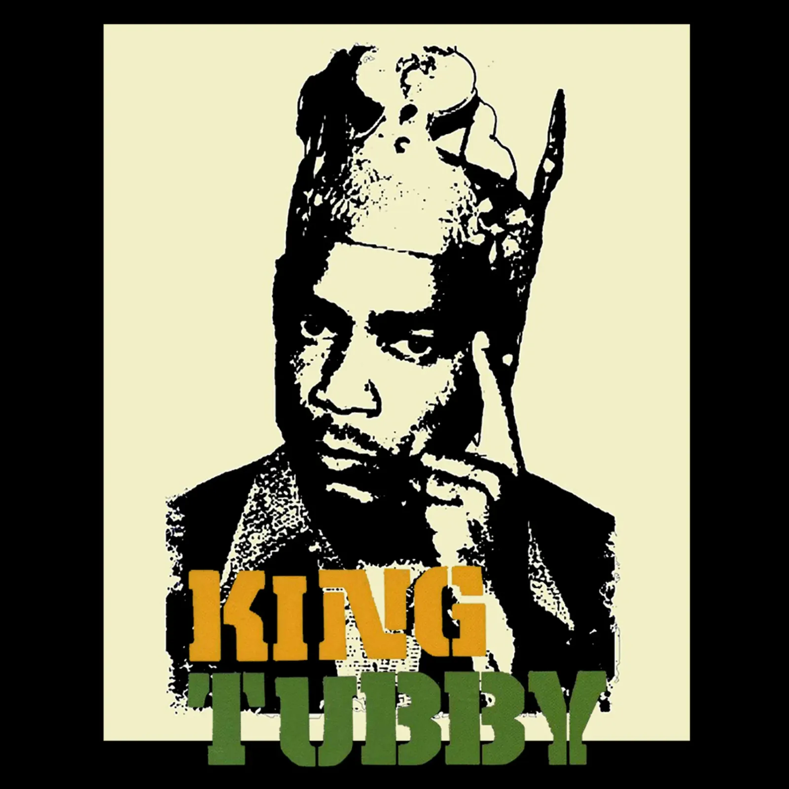 King Tubby poster met houten frame van kiwirsemplok