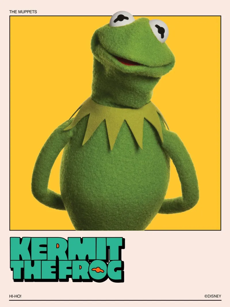 Kermit the frog poster con telaio in legno da The Muppets