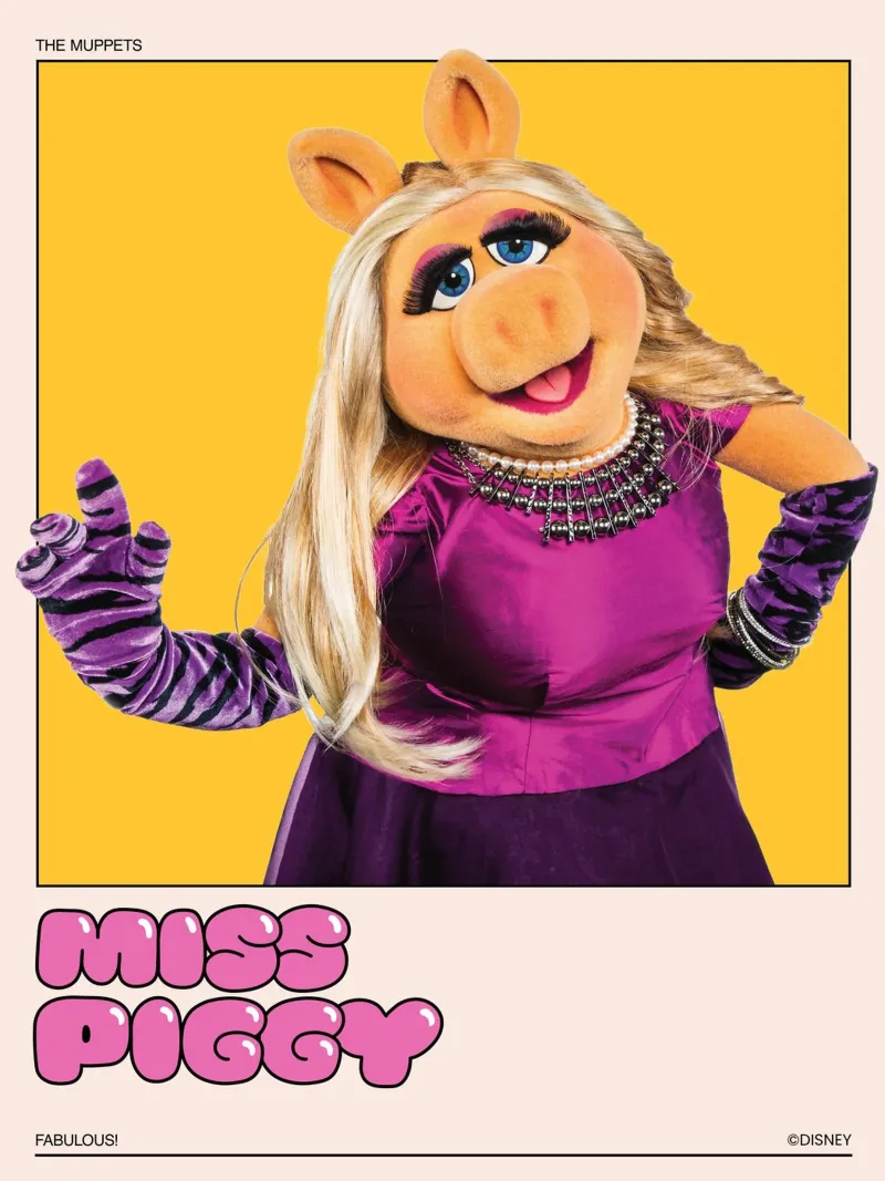 Miss Piggy poster con telaio in plastica da The Muppets