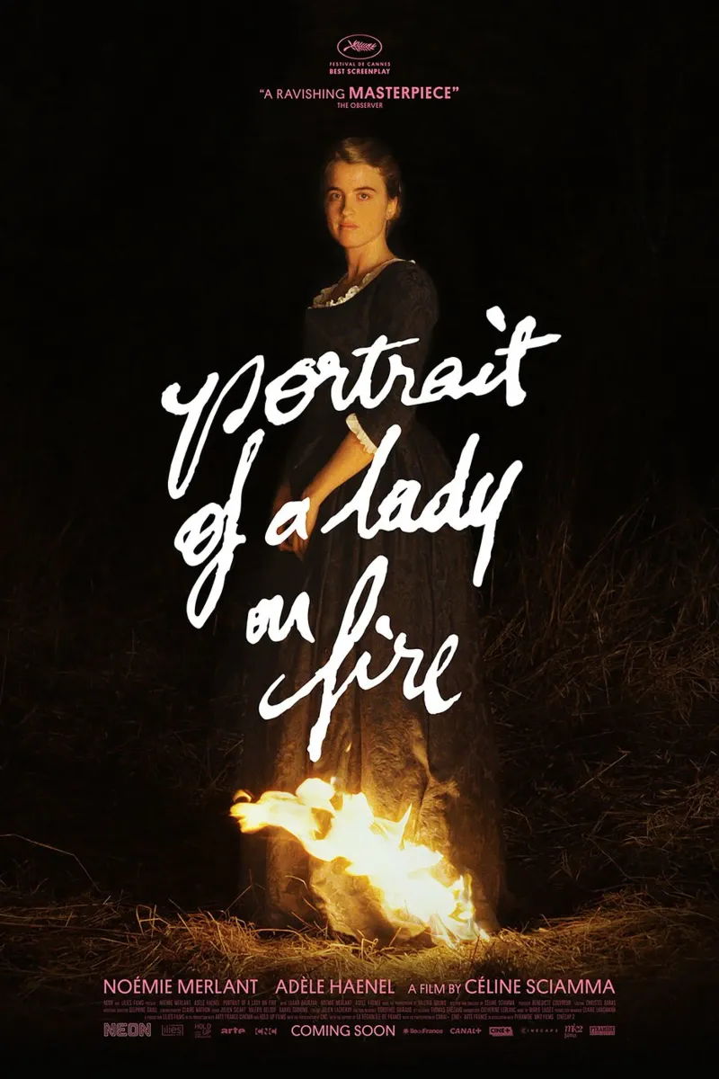 Portrait of a Lady on Fire pellicola backlit da Attaboy Dsgn