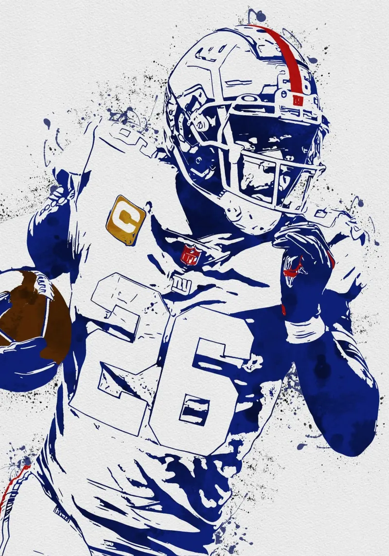 Saquon Barkley carta hahnemühle da tenten