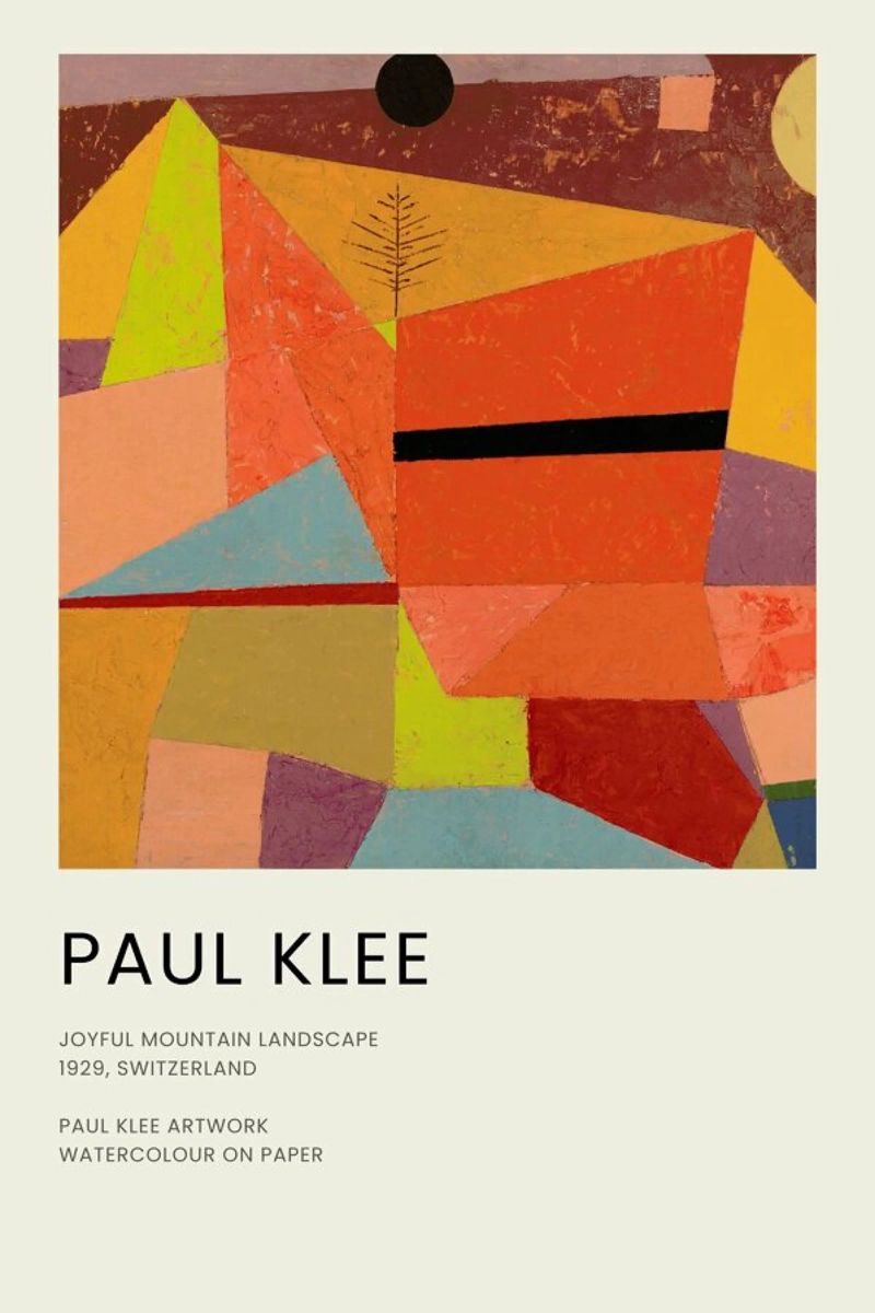 Klee - Joyful Mountain Landscape Poster von Vintage by JUNIQE