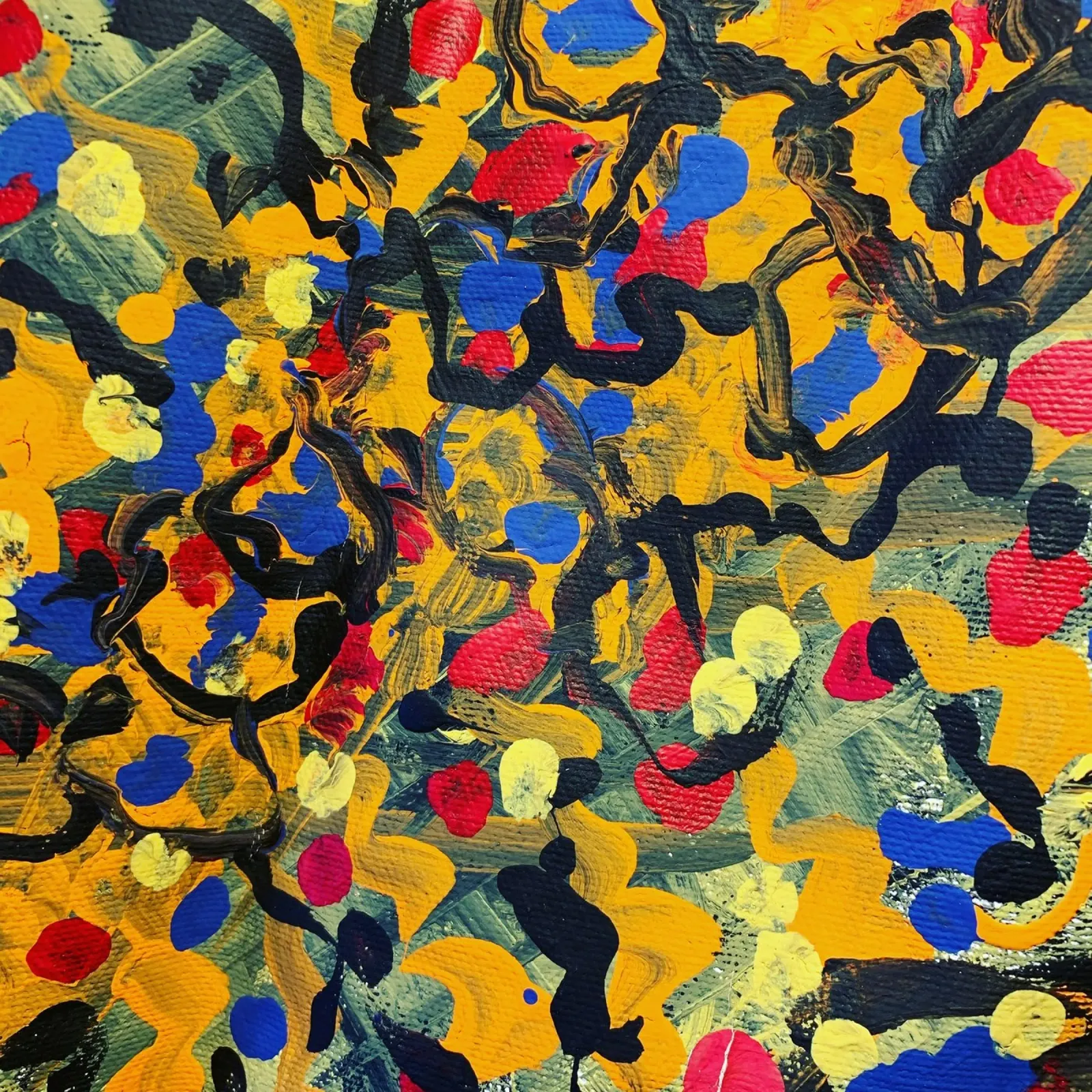 abstracte verf canvas van Earthly Visions