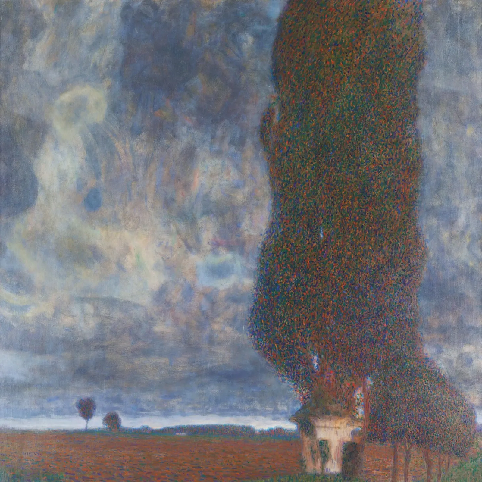 Il grande pioppo II (La tempesta che si riunisce) di Gustav Klimt poster da Gustav Klimt ART Prints