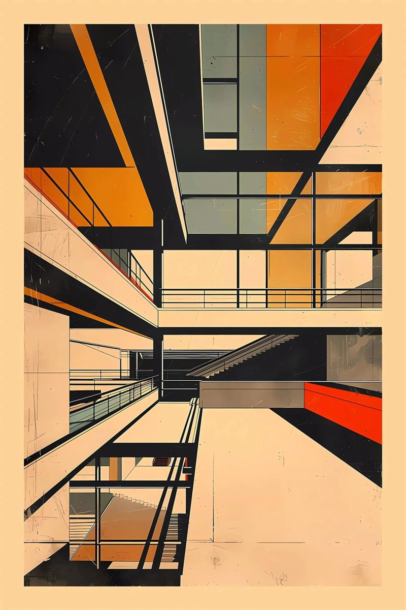 Bauhaus Poster von Chaya Wilkinson