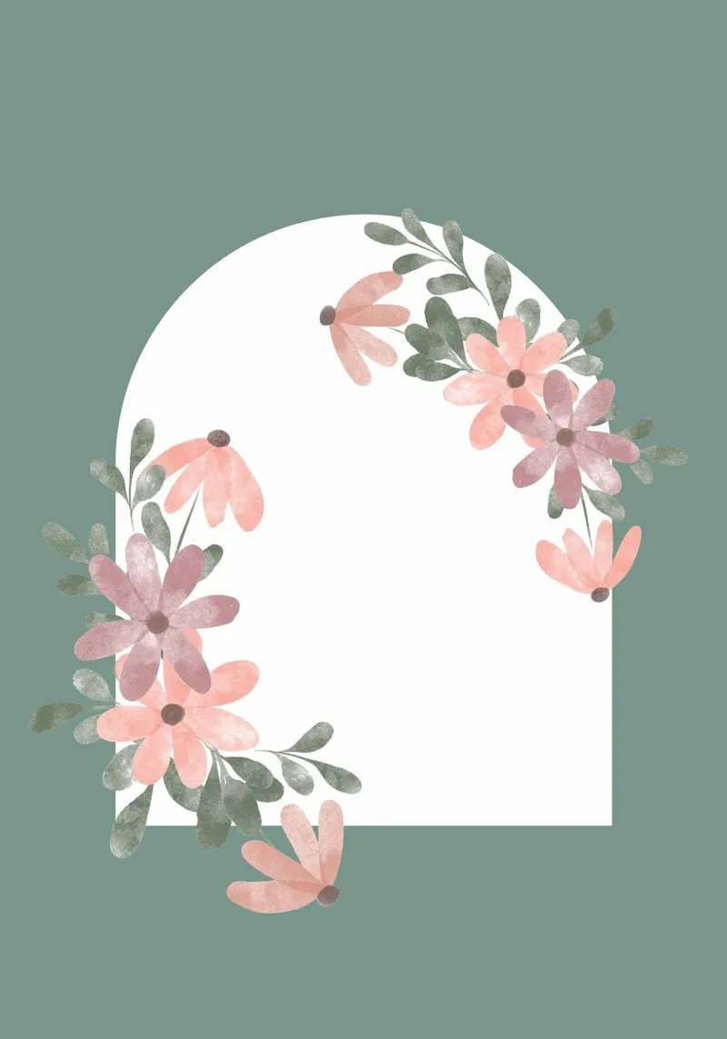 flower leaf window canvas by NEW LIFE