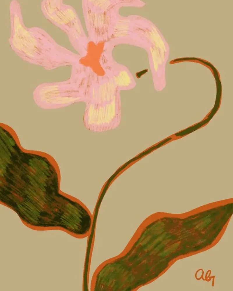 Lone Flower poster by Arty Guava