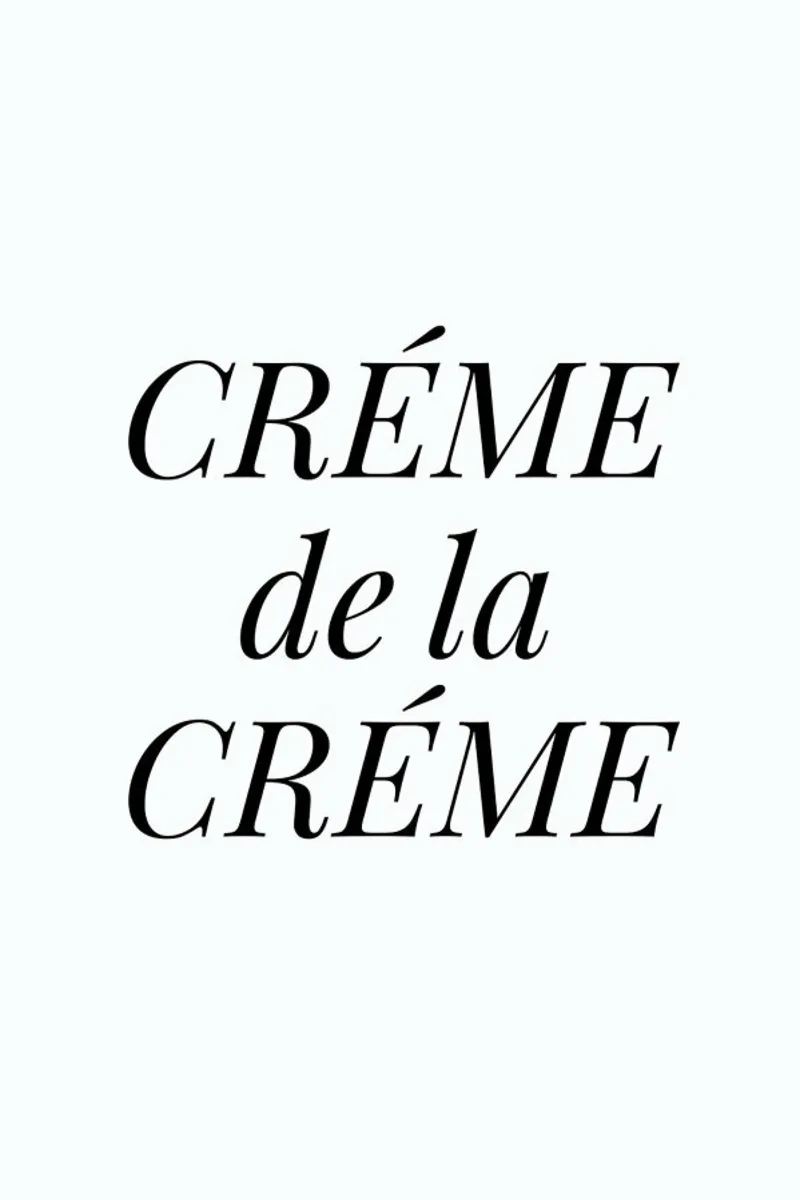 Crème de la Crème pellicola backlit da Studio One