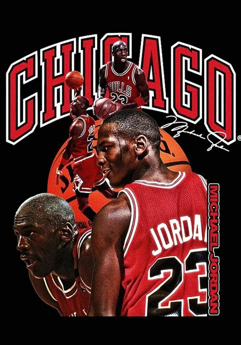 Chicago Bulls Michael Jordan Vintage poster by elsie Shop