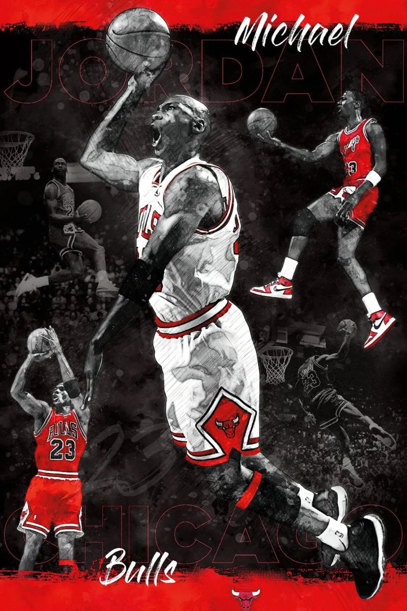 Michael Jordan Chicago Bulls poster by elsie Shop