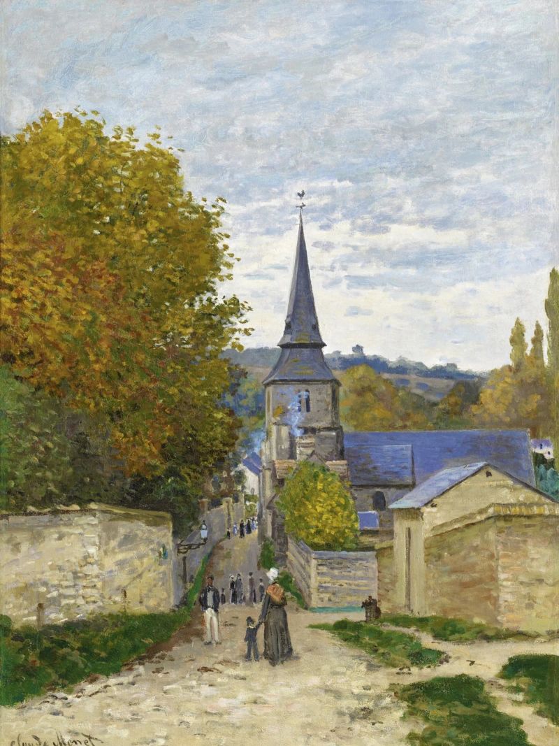 Strada di Sainte-Adresse di Claude Monet poster da Monet Art Prints