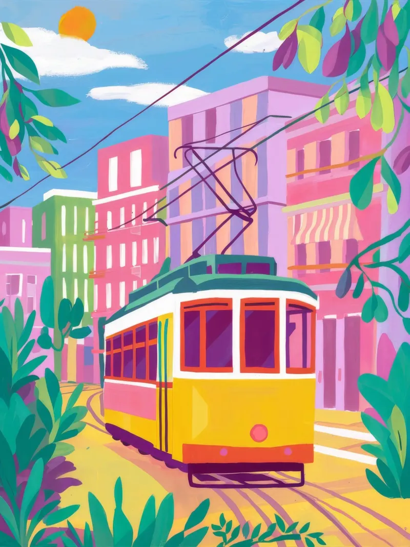 Tramway Dreamscape Vibe poster da Aurora Muse