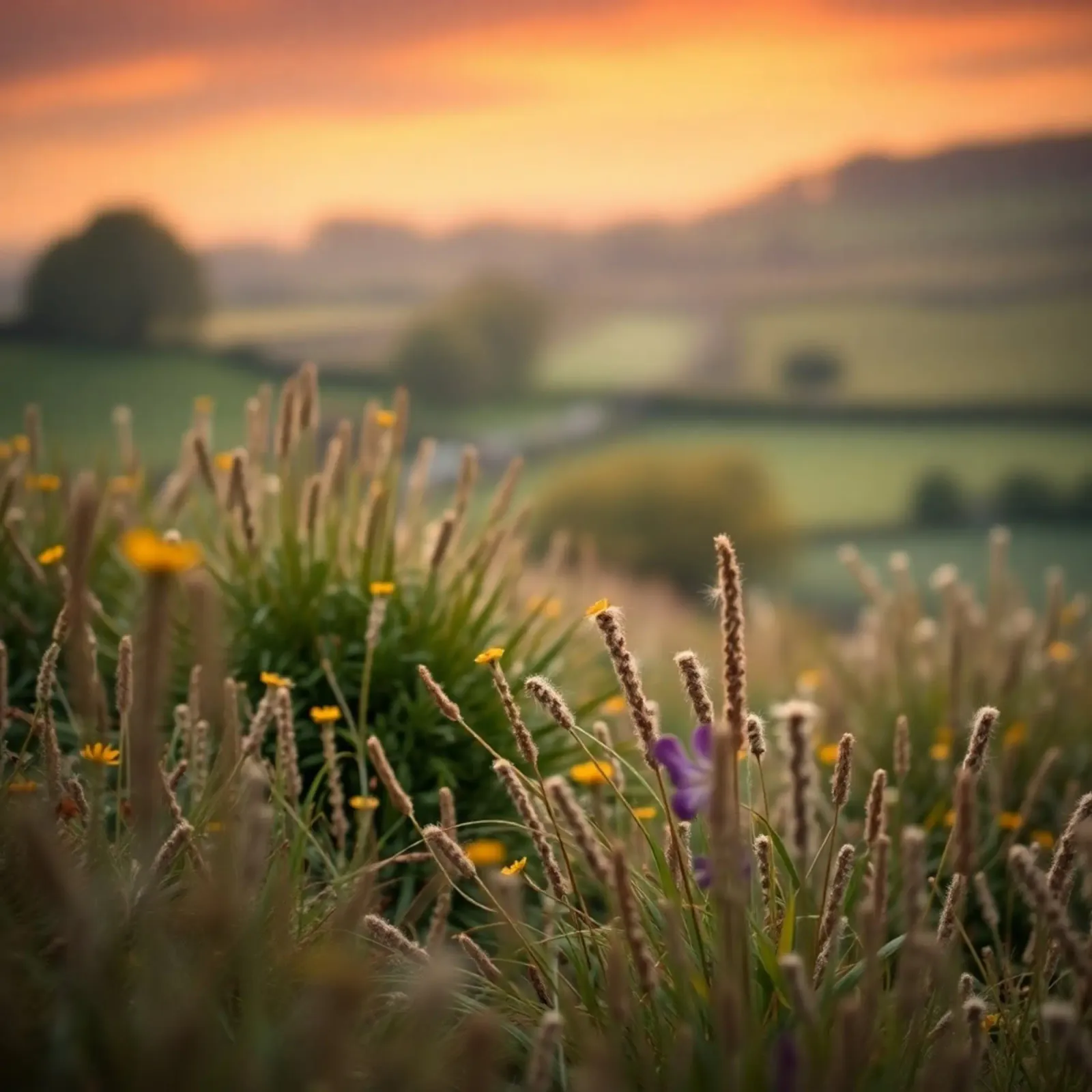 Etherisch landschap canvas met Baklijst van PhotoVibe Decor