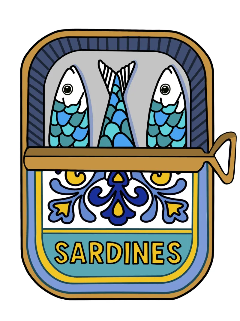 Sardinen Portugal toile de Claudiabrueggen
