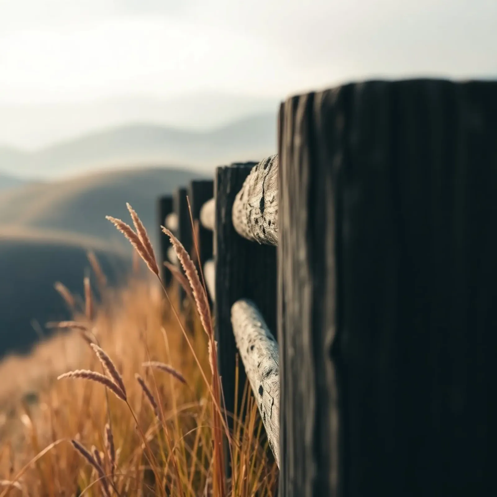 Etherisch landschap canvas met Baklijst van PhotoVibe Decor