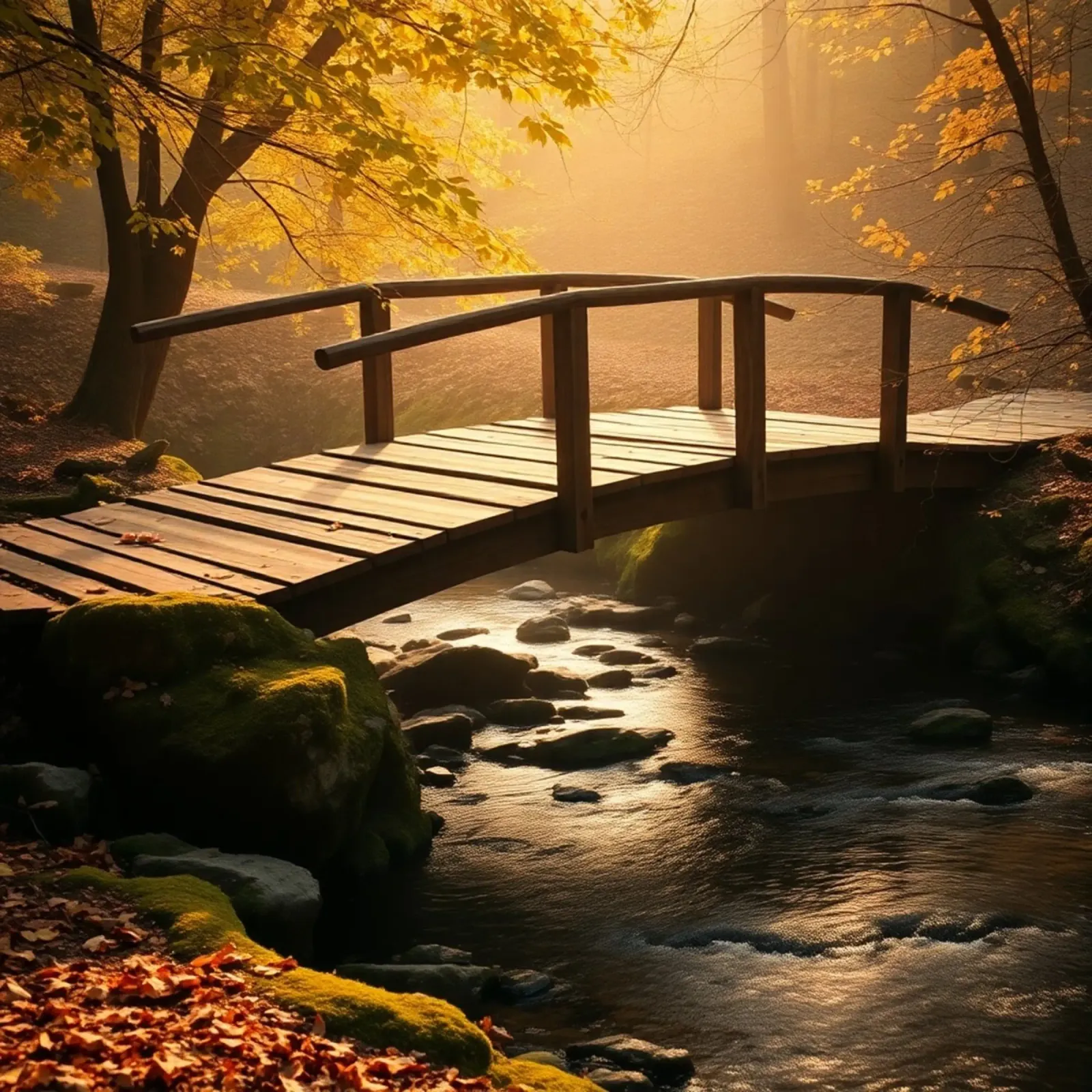 Etherisch landschap canvas met Baklijst van PhotoVibe Decor