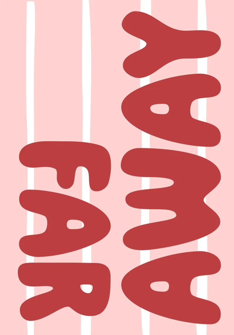 far away poster con telaio in plastica da be.