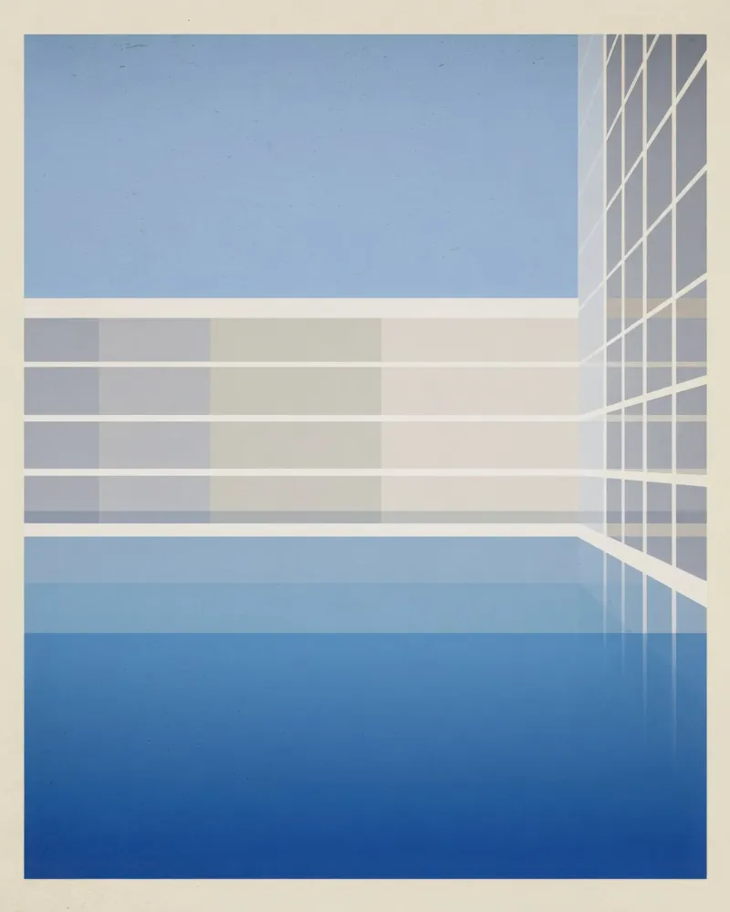 Copenhagen Piscine - Silenzio grafico e luce del nord carta hahnemühle da Affiches Minimalistes