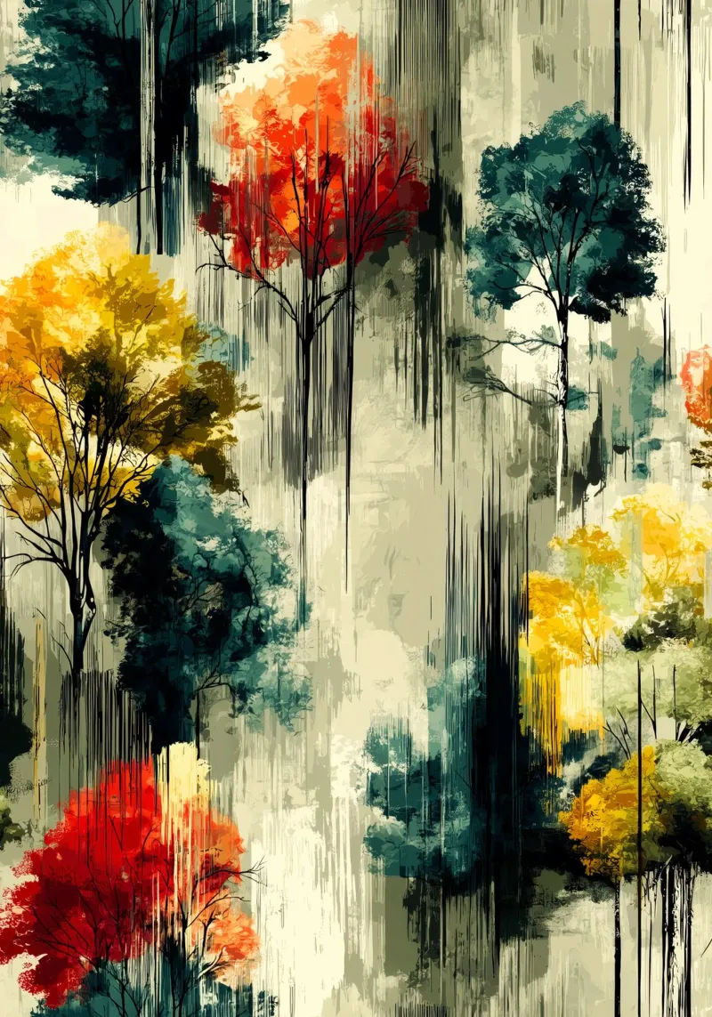 Foresta magica poster con telaio in plastica da Justyna Jaszke JBJart